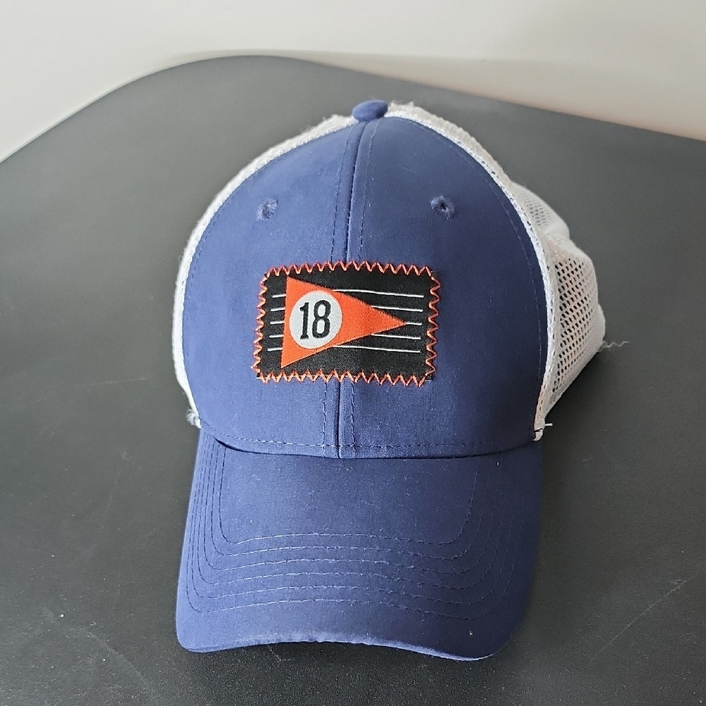 Navy Blue Trucker Hat with Mesh Back